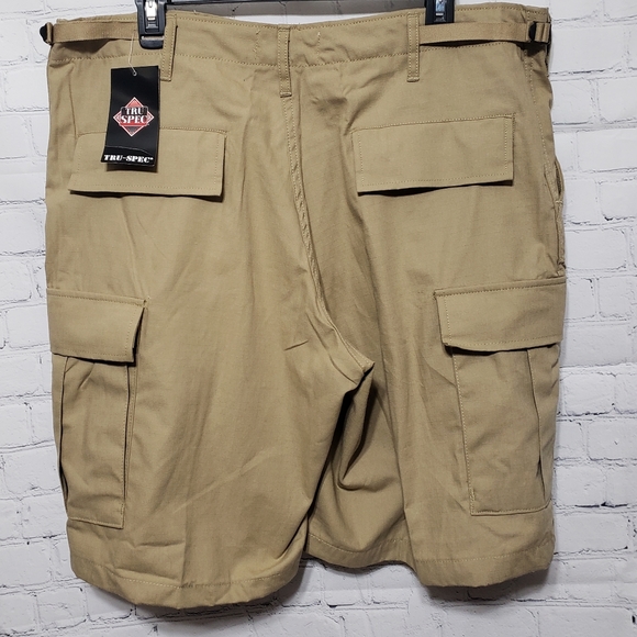 Tru-Spec Men's Sz Large NWT Tan Cargo Shorts - Picture 7 of 14